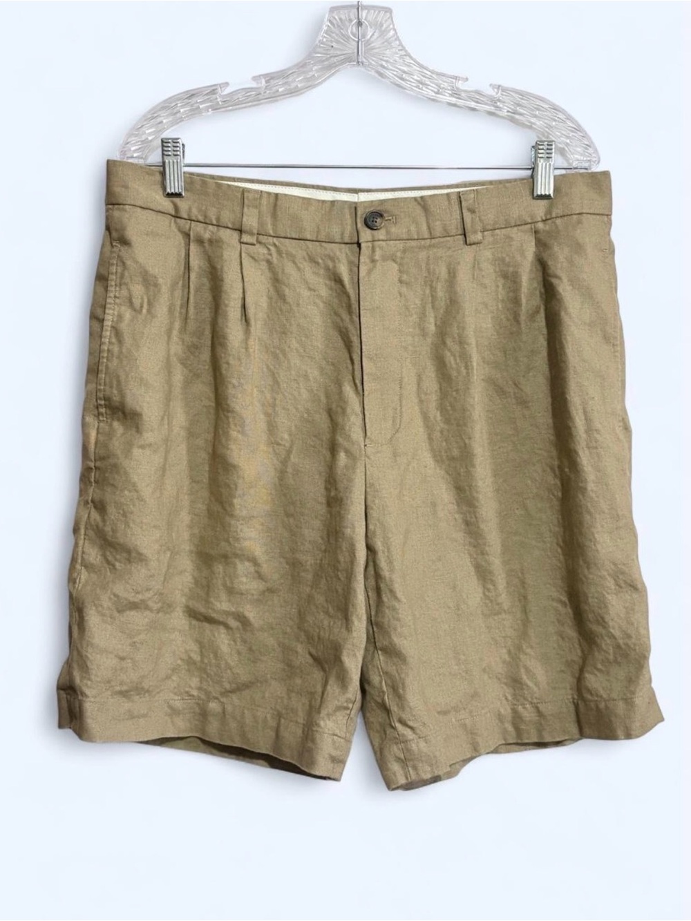 Brooks Brothers Khaki Flat Front Men's Shorts
